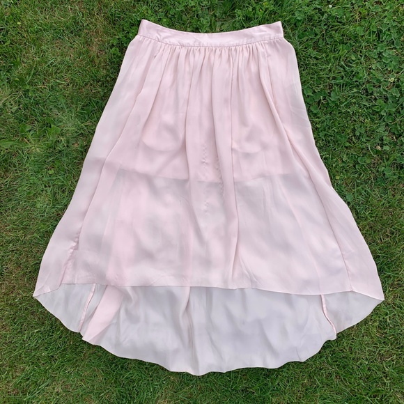 Flowy high/low petal pink Talula skirt M - Picture 1 of 5